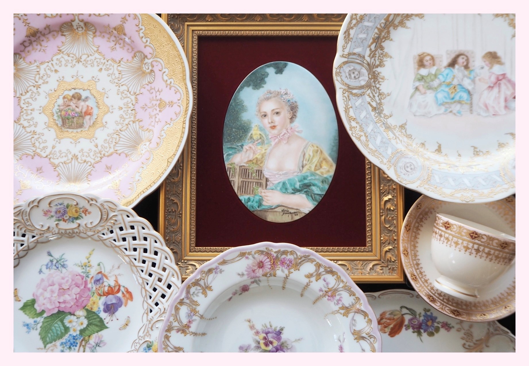 Porcelain Painting Norry's House 山上紀江 磁器上絵付教室展 – 横浜